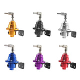 Maxbell Adjustable Fuel Pressure Regulator with Gauge High Performance Black