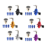 Maxbell Adjustable Fuel Pressure Regulator with Gauge High Performance Black