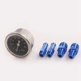 Maxbell Adjustable Fuel Pressure Regulator with Gauge High Performance Blue