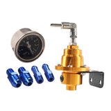 Maxbell Adjustable Fuel Pressure Regulator with Gauge High Performance Aureate