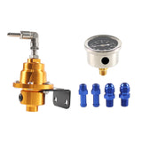 Maxbell Adjustable Fuel Pressure Regulator with Gauge High Performance Aureate