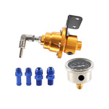 Maxbell Adjustable Fuel Pressure Regulator with Gauge High Performance Aureate