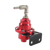 Maxbell Adjustable Fuel Pressure Regulator with Gauge High Performance Red