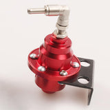 Maxbell Adjustable Fuel Pressure Regulator with Gauge High Performance Red
