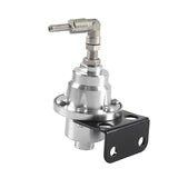 Maxbell Adjustable Fuel Pressure Regulator with Gauge High Performance Argent