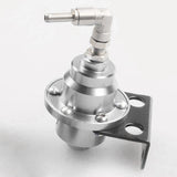Maxbell Adjustable Fuel Pressure Regulator with Gauge High Performance Argent