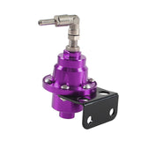 Maxbell Adjustable Fuel Pressure Regulator with Gauge High Performance Purple