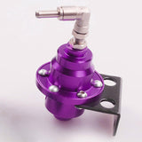 Maxbell Adjustable Fuel Pressure Regulator with Gauge High Performance Purple