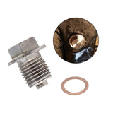 Maxbell Magnetic Oil Drain Plug Bolt Screw Accessories Durable for Most Cars M14 x 1.5
