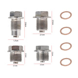 Maxbell Magnetic Oil Drain Plug Bolt Screw Accessories Durable for Most Cars M14 x 1.5