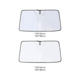 Maxbell Windshield Sunshade Interior Accessories Heat Shield for SUV Sedans Argent coated S