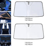 Maxbell Windshield Sunshade Interior Accessories Heat Shield for SUV Sedans Argent coated S