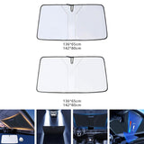 Maxbell Windshield Sunshade Interior Accessories Heat Shield for SUV Sedans Argent coated S