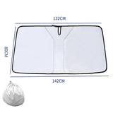 Maxbell Windshield Sunshade Interior Accessories Heat Shield for SUV Sedans Argent coated L