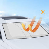 Maxbell Windshield Sunshade Interior Accessories Heat Shield for SUV Sedans Argent coated L