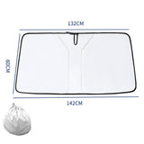 Maxbell Windshield Sunshade Interior Accessories Heat Shield for SUV Sedans Titanium Argent L