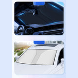 Maxbell Windshield Sunshade Interior Accessories Heat Shield for SUV Sedans Titanium Argent L