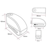 Maxbell Alarm Disc Brake Lock Universal Alarm Sound for Bike Motorcycle
