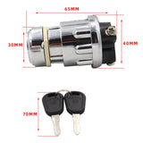 Maxbell Universal Ignition Switch with 2 Keys for Trailer Motorcycle Tractor