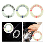 Maxbell Universal Ignition Switch Decoration Rings Glow in The Dark luminous Black