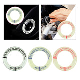 Maxbell Universal Ignition Switch Decoration Rings Glow in The Dark luminous Black