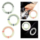 Maxbell Universal Ignition Switch Decoration Rings Glow in The Dark luminous Black