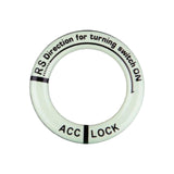 Maxbell Universal Ignition Switch Decoration Rings Glow in The Dark luminous Black