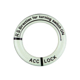 Maxbell Universal Ignition Switch Decoration Rings Glow in The Dark luminous Black