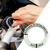 Maxbell Universal Ignition Switch Decoration Rings Glow in The Dark luminous Black