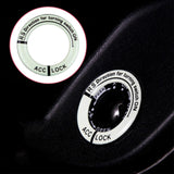 Maxbell Universal Ignition Switch Decoration Rings Glow in The Dark luminous Black