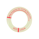 Maxbell Universal Ignition Switch Decoration Rings Glow in The Dark luminous Red