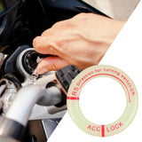 Maxbell Universal Ignition Switch Decoration Rings Glow in The Dark luminous Red