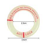 Maxbell Universal Ignition Switch Decoration Rings Glow in The Dark luminous Red