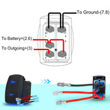 Maxbell Toggle Switch Momentary Marine trucks UTV 5Pin On-Off 20A 12V 10A 24V
