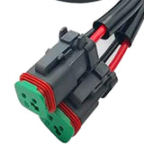 Maxbell 2x DT Dtp Adapters Connectors Heavy Duty for LED Pod Lights Fog Lights 2 in 1