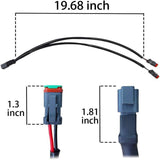 Maxbell 2x DT Dtp Adapters Connectors Heavy Duty for LED Pod Lights Fog Lights 2 in 1