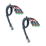 Maxbell 2x DT Dtp Adapters Connectors Heavy Duty for LED Pod Lights Fog Lights 3 in 1