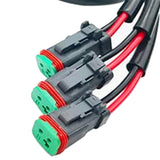 Maxbell 2x DT Dtp Adapters Connectors Heavy Duty for LED Pod Lights Fog Lights 3 in 1