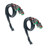 Maxbell 2x DT Dtp Adapters Connectors Heavy Duty for LED Pod Lights Fog Lights 4 in 1