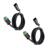 Maxbell 2x DT Dtp Adapters Connectors Heavy Duty for LED Pod Lights Fog Lights Single Head