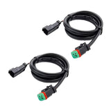 Maxbell 2x DT Dtp Adapters Connectors Heavy Duty for LED Pod Lights Fog Lights Single Head