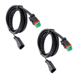 Maxbell 2x DT Dtp Adapters Connectors Heavy Duty for LED Pod Lights Fog Lights Single Head