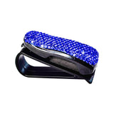 Maxbell Sun Visor Eyeglasses Clip Space Saving Interior Accessories Organizer Rack Blue