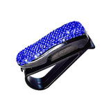 Maxbell Sun Visor Eyeglasses Clip Space Saving Interior Accessories Organizer Rack Blue