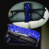 Maxbell Sun Visor Eyeglasses Clip Space Saving Interior Accessories Organizer Rack Blue