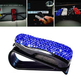Maxbell Sun Visor Eyeglasses Clip Space Saving Interior Accessories Organizer Rack Blue