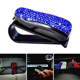 Maxbell Sun Visor Eyeglasses Clip Space Saving Interior Accessories Organizer Rack Blue