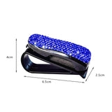 Maxbell Sun Visor Eyeglasses Clip Space Saving Interior Accessories Organizer Rack Blue