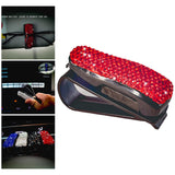 Maxbell Sun Visor Eyeglasses Clip Space Saving Interior Accessories Organizer Rack Red