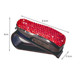 Maxbell Sun Visor Eyeglasses Clip Space Saving Interior Accessories Organizer Rack Red